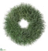 Silk Plants Direct Preserved Grass Wreath - Green - Pack of 6