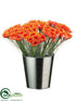 Silk Plants Direct Gerbera Daisy - Orange - Pack of 12