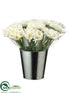 Silk Plants Direct Gerbera Daisy - White - Pack of 12