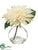 Dahlia - White - Pack of 4