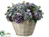 Silk Plants Direct Hydrangea, Sedum - Blue Green - Pack of 1