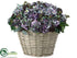 Silk Plants Direct Hydrangea, Sedum - Blue Green - Pack of 1