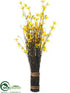 Silk Plants Direct Forsythia Standing Bundle - Yellow - Pack of 6