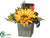 Sunflower, Pine Cone, Maple - Yellow Fall - Pack of 6
