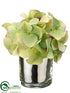 Silk Plants Direct Hydrangea - Green - Pack of 12