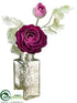 Silk Plants Direct Ranunculus - Plum - Pack of 9