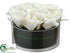 Silk Plants Direct Rose - White - Pack of 4