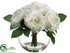 Silk Plants Direct Rose - Cream - Pack of 2