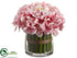 Silk Plants Direct Hydrangea - Pink - Pack of 6