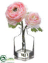 Silk Plants Direct Ranunculus - Pink - Pack of 6