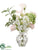 Silk Plants Direct Sweetpea, Lilac - White Blush - Pack of 12