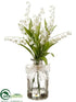 Silk Plants Direct Lily of The Valley - Cream - Pack of 6