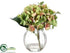 Silk Plants Direct Hydrangea - Green Mauve - Pack of 6