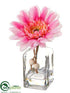 Silk Plants Direct Gerbera Daisy - Rose Pink - Pack of 12