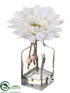 Silk Plants Direct Gerbera Daisy - White - Pack of 12