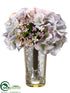 Silk Plants Direct Hydrangea, Rose - Blue Mauve - Pack of 6