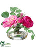 Silk Plants Direct Ranunculus, Rose - Fuchsia Two Tone - Pack of 12