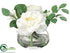 Silk Plants Direct Ranunculus, Rose - White - Pack of 12