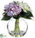 Silk Plants Direct Hydrangea - Green Lavender - Pack of 4