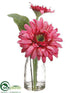 Silk Plants Direct Gerbera Daisy - Rose Two Tone - Pack of 12