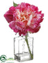 Silk Plants Direct Peony - Fuchsia Pink - Pack of 12