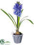 Silk Plants Direct Hyacinth - Blue Lavender - Pack of 6