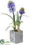 Silk Plants Direct Hyacinth - Lavender - Pack of 4