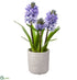 Silk Plants Direct Hyacinth - Blue - Pack of 4