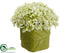 Silk Plants Direct Hydrangea - Green - Pack of 4