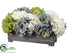 Silk Plants Direct Hydrangea - Green Delphinium - Pack of 4