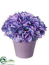 Silk Plants Direct Hydrangea - Purple Orchid - Pack of 6