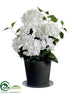 Silk Plants Direct Hydrangea Bush - Cream White - Pack of 1