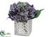 Silk Plants Direct Hydrangea - Purple Blue - Pack of 4