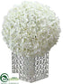 Silk Plants Direct Hydrangea - White - Pack of 1