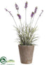 Silk Plants Direct Lavender Plant - Lavender - Pack of 4