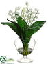 Silk Plants Direct Lily of the Valley - White - Pack of 6