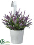 Silk Plants Direct Lavender Hanging - Purple Lavender - Pack of 6