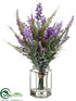 Silk Plants Direct Lavender - Lavender Purple - Pack of 6