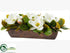 Silk Plants Direct Magnolia Centerpiece - White - Pack of 2