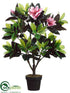 Silk Plants Direct Magnolia Plant - Pink - Pack of 2