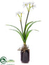 Silk Plants Direct Narcissus - White - Pack of 6