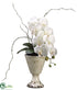 Silk Plants Direct Phalaenopsis Orchid Plant - Cream - Pack of 4