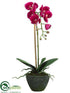 Silk Plants Direct Phalaenopsis Orchid Plant - Fuchsia - Pack of 4