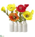 Silk Plants Direct Poppy Mix - Mixed - Pack of 6