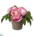 Silk Plants Direct Peony - Pink - Pack of 1
