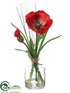 Silk Plants Direct Poppy - Red - Pack of 12