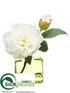 Silk Plants Direct Peony - White - Pack of 8