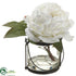 Silk Plants Direct Peony - White - Pack of 1