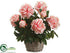 Silk Plants Direct Peony - Pink - Pack of 1