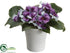 Silk Plants Direct Pansy - Violet Lavender - Pack of 12